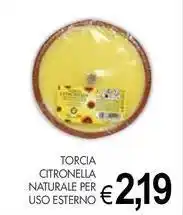 PrestoFresco Torcia citronella naturale per uso esterno offerta