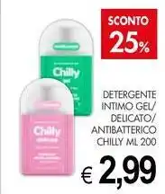 PrestoFresco Detergente intimo gel/ delicato/ antibatterico CHILLY offerta