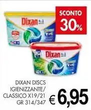 PrestoFresco Dixan discs igienizzante/ classico x19/21 offerta