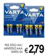 PrestoFresco Pile stilo AA/ ministilo AAA VARTA X4 offerta