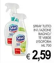 PrestoFresco Spray tutto in1/azione bagno/ té verde LYSOFORM offerta