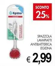 PrestoFresco Spazzola lavapiatti antibatterica EGIDNA offerta