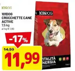 DPiù 101dog crocchette cane active offerta