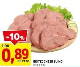 DPiù Bistecche di suino offerta