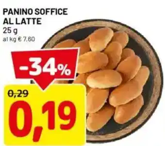 DPiù Panino soffice al latte offerta