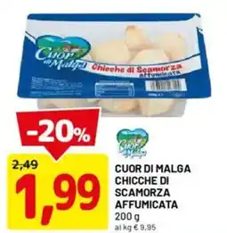 DPiù Cuor di malga chicche di scamorza affumicata offerta