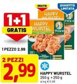 DPiù Happy wurstel offerta
