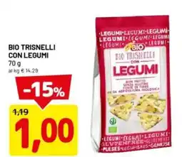 DPiù Bio trisnelli con legumi offerta