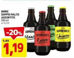 DPiù Birre doppio malto assortite offerta
