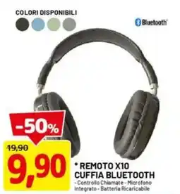 DPiù Remoto x10 cuffia bluetooth offerta