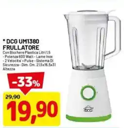 DPiù DCG UM1380 frullatore offerta