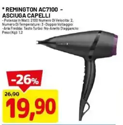 DPiù Remington AC7100 - asciuga capelli offerta