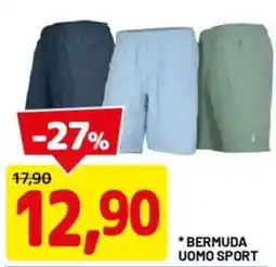 DPiù Bermuda uomo sport offerta