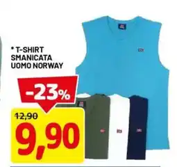 DPiù T-shirt smanicata uomo norway offerta