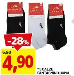 DPiù 5 calze fantasmino uomo offerta