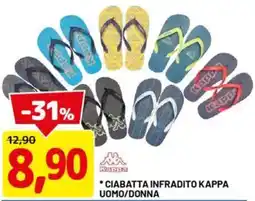 DPiù Kappa Ciabatta infradito kappa uomo/donna offerta