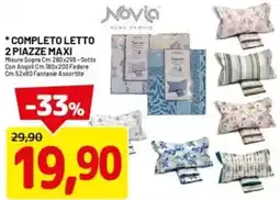 DPiù Completo letto 2 piazze maxi offerta