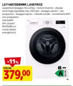 DPiù LG F4NX1008NWK LAVATRICE offerta