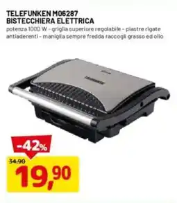 DPiù TELEFUNKEN M06287 BISTECCHIERA ELETTRICA offerta