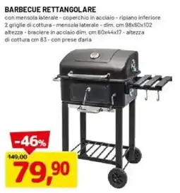 DPiù Barbecue rettangolare offerta