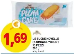DPiù Le buone novelle plumcake yogurt 10 pezzi offerta