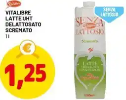 DPiù Vitalibre latte uht delattosato scremato offerta