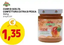 DPiù Cuor di scelta confettura extra di pesca offerta