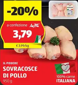 ALDI Il podere sovracosce di pollo offerta
