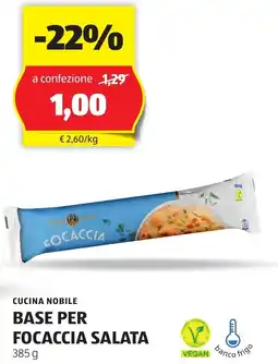 ALDI Cucina nobile base per focaccia salata offerta