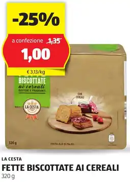 ALDI La cesta fette biscottate ai cereali offerta