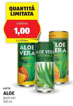 ALDI Lotte aloe gusti vari offerta