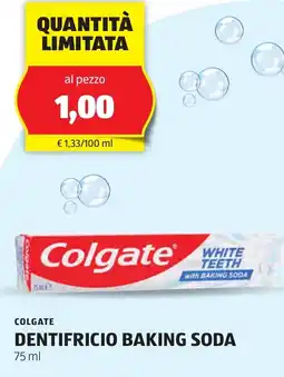 ALDI Colgate dentifricio baking soda offerta