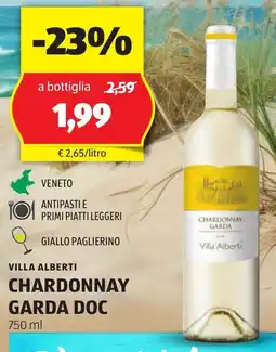 ALDI Villa alberti chardonnay garda DOC offerta