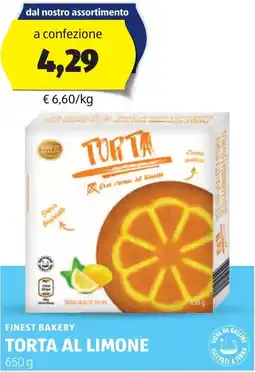 ALDI Finest bakery torta al limone offerta