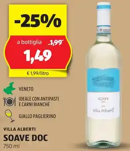 ALDI VILLA ALBERTI Soave DOC offerta