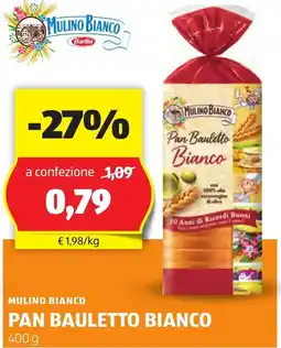ALDI Mulino bianco pan bauletto bianco offerta