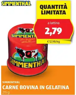 ALDI SIMMENTHA Carne bovina in gelatina offerta