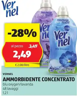 ALDI Vernel ammorbidente concentrato offerta