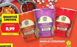 ALDI Asia green garden noodles istantanei offerta