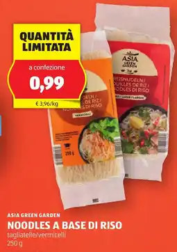 ALDI Asia green garden noodles a base di riso offerta
