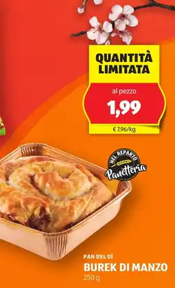 ALDI Pan del dì burek di manzo offerta