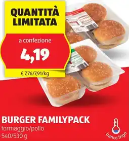 ALDI Burger familypack offerta
