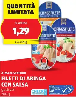 ALDI Almare seafood filetti di aringa con salsa offerta