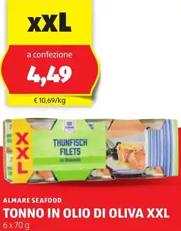 ALDI Almare seafood tonno in olio di oliva XXL offerta