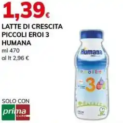 Basko Latte di crescita piccoli eroi 3 HUMANA offerta