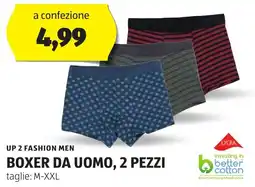 ALDI UP 2 FASHION MEN Boxer da uomo, 2 pezzi offerta