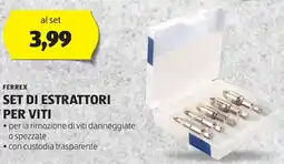 ALDI Ferrex set di estrattori per viti offerta