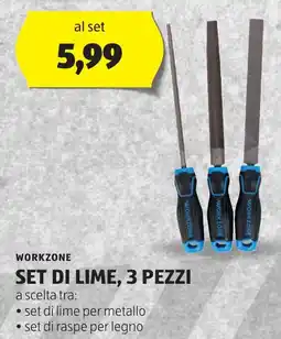 ALDI Workzone set di lime, 3 pezzi offerta