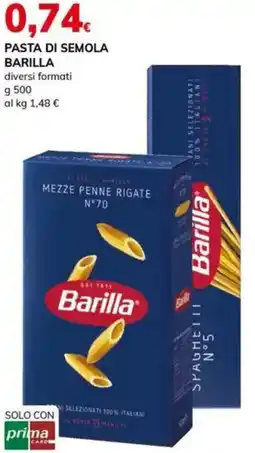 Basko Pasta di semola BARILLA offerta