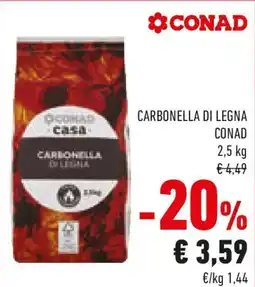 Conad Carbonella di legna CONAD offerta